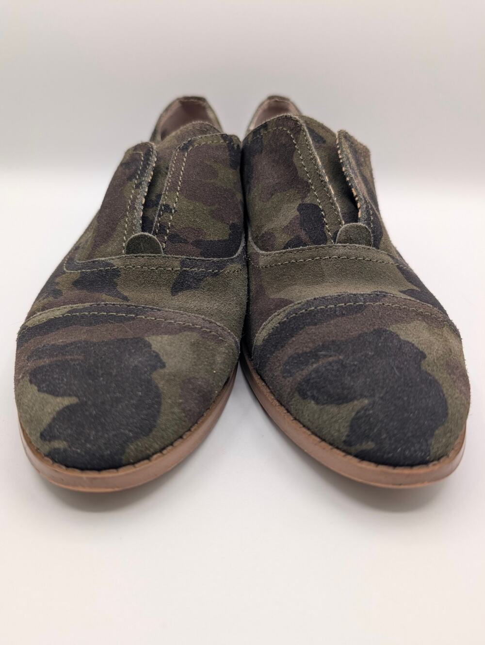 1 State Leather Camouflage Pattern Flat Slip On Shoes Size 10M